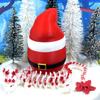 3D Printed Dragon with Dragon Egg, White and Red Cherry Blossom Dragon, Fidget ADHD Autism Toy, Christmas Santa Hat Container, view 1