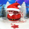 3D Printed Dragon with Dragon Egg, White and Red Cherry Blossom Dragon, Fidget ADHD Autism Toy, Christmas Santa Hat Container, view 2
