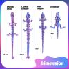 9Pcs 3D Printed Animals 3D Printed Dragon Include 3D Printed Snake, Dinosaur, Sharks, Axolotl, Turtle, Cobra and 3 Style Dragons, 3D Printed Toys Stuff for Home, Office, Decor Christmas Birthday Gift view 3