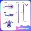 9Pcs 3D Printed Animals 3D Printed Dragon Include 3D Printed Snake, Dinosaur, Sharks, Axolotl, Turtle, Cobra and 3 Style Dragons, 3D Printed Toys Stuff for Home, Office, Decor Christmas Birthday Gift view 4