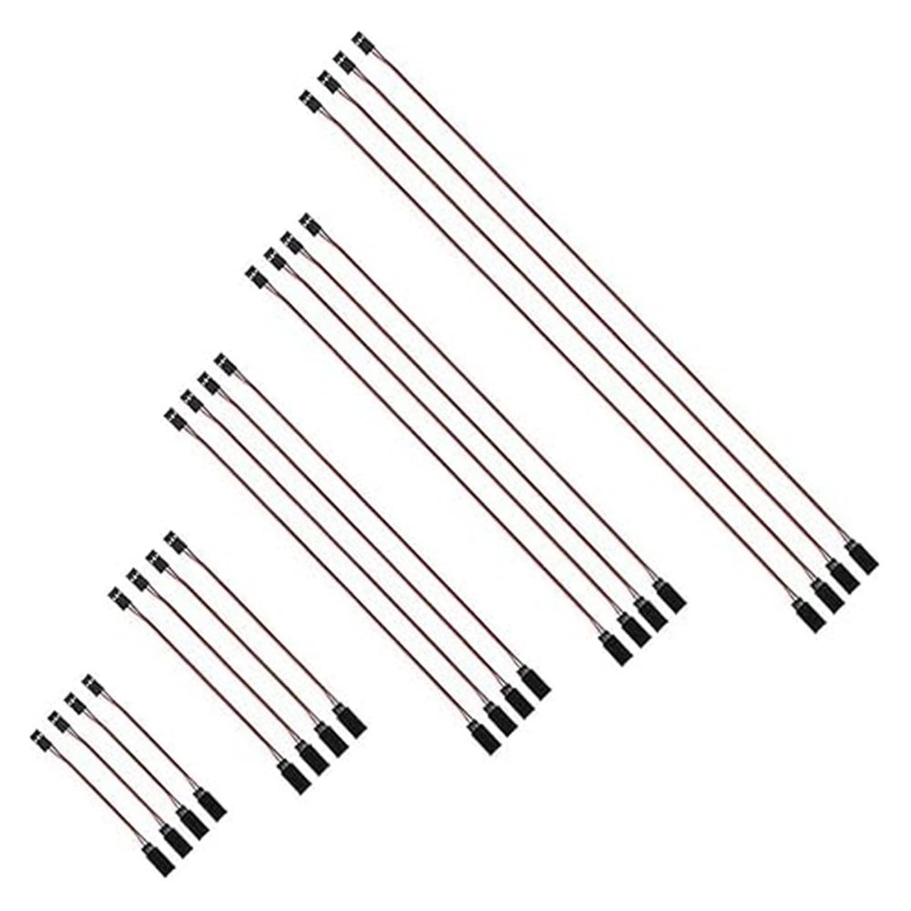 10pcs 3pin Servo Extension Cable Wire Cord Female to Male RC Connectors Connection(10PCS 30CM) Air Conditioning(10PCS 60CM)