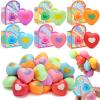 24 Pack Valentines Day Cards with Heart Squeeze Stress Balls for Kids School, Classroom Valentines Day Gifts for Kids, Valentines Party Favors Exchange Gift for Boys Girls view 1
