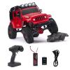 JWXTOYGDCN 1:10 Scale RC Rock Crawler 4x4 - Hobby Grade All-Terrain RC Truck with Carbon Fiber Frame, All-Metal Gearbox, Waterproof ESC, 2.4GHz for Adults & Teens (Red) view 1