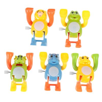 DECHOUS 5pcs Wind-up Somersault Animal for Creative Clockwork Playthings with Vivid Designs Enhance Recognition and Motor Skills Fun Educational Entertainment Plaything