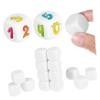 BESPORTBLE 20 Pcs Acrylic Blank Dice Rounded Smooth Surface Dry Erase DIY Dice for Teaching Math Counting Board Games Party Supplies view 1