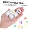 BESPORTBLE 20 Pcs Acrylic Blank Dice Rounded Smooth Surface Dry Erase DIY Dice for Teaching Math Counting Board Games Party Supplies view 3