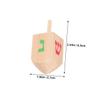 Vaguelly 10 Pcs Wooden Spinning Tops for Smooth Stable Gyro Childsafe Wood Material for Cognitive Development Hand-Eye Coordination Skill Building for Indoor and Outdoor Play view 2