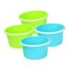 Abaodam 4pcs Small Plastic Beach Buckets Multifunctional Sand Pails with Comfortable Handles for Outdoor Beach Backyard Play and Sandcastle Building view 1