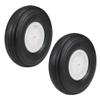 4.5" Tire and Wheel Sets for RC Car Airplane, PU Sponge RC Airplane Aircraft Wheel Replacement for DIY Model Plane Aircraft Helicopter view 1