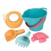 BESPORTBLE 5pcs Beach Sand Set for Boys Portable Lightweight Plastic Shovel and Bucket Dredging Water Playset for Creativity and Summer Fun view 1