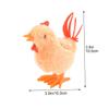Yardwe 6pcs Wind-up Plush Chicken for Funny Jumping Chicks with Manual Clockwork Mechanism Soft for Indoor Play and Collectible Fun view 2