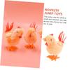Yardwe 6pcs Wind-up Plush Chicken for Funny Jumping Chicks with Manual Clockwork Mechanism Soft for Indoor Play and Collectible Fun view 3