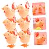 Yardwe 6pcs Wind-up Plush Chicken for Funny Jumping Chicks with Manual Clockwork Mechanism Soft for Indoor Play and Collectible Fun view 4