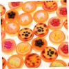 Vaguelly 10PCS Resin Miniature Egg Tart Realistic Dollhouse Dessert Accessories for Pretend Cooking Play and DIY Micro Landscape Food Projects view 3