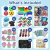 120PCS Party Favors for Kids 8-12 4-8, Fidget Toys & Arts and Crafts Activities, Bulk Sensory Toys for Goodie Bags, Pop Pop Pinata Stuffers, Stocking Stuffers Treasure Box Toys for Classroom Prizes view 2