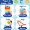 120PCS Party Favors for Kids 8-12 4-8, Fidget Toys & Arts and Crafts Activities, Bulk Sensory Toys for Goodie Bags, Pop Pop Pinata Stuffers, Stocking Stuffers Treasure Box Toys for Classroom Prizes view 3