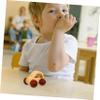 Abaodam Wooden Car with Smooth Hand Hold Rounded Edges Educational Push Plaything for Maple Vehicle for Hand-Eye Coordination Development view 4