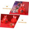 Abaodam Ceramic Rabbit Piggy Bank for Porcelain Coin Money Saving Jar Charming Bunny Design Desktop Ornament Gift for Birthday Christmas view 3