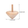 LIOOBO 15pcs Unfinished Wooden Spinning Tops for DIY Paintable Gyroscopes Natural Non-Toxic Material Educational Fine Motor Skill for Family Crafts Parties and Travel Activities view 2