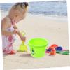 Beaupretty 5Pcs Beach Sand with Comfortable Handles Creative Seaside Water Buckets for Boys and Sand Buckets for Backyard and Outdoor Play view 4