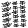Abaodam 15pcs Wolf Masks Half Face Animal Masquerade Costume Accessories Breathable Nonwoven Fabric with Elastic Straps for Jungle Theme Parties Preschool Performances view 1
