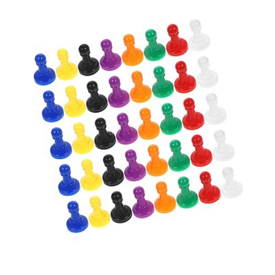 Abaodam 128pcs Multicolor Plastic Board Game Pawns for Parties and Gatherings Lightweight Chess Pieces Tabletop Markers Accessories for Travel and Outdoor Gaming