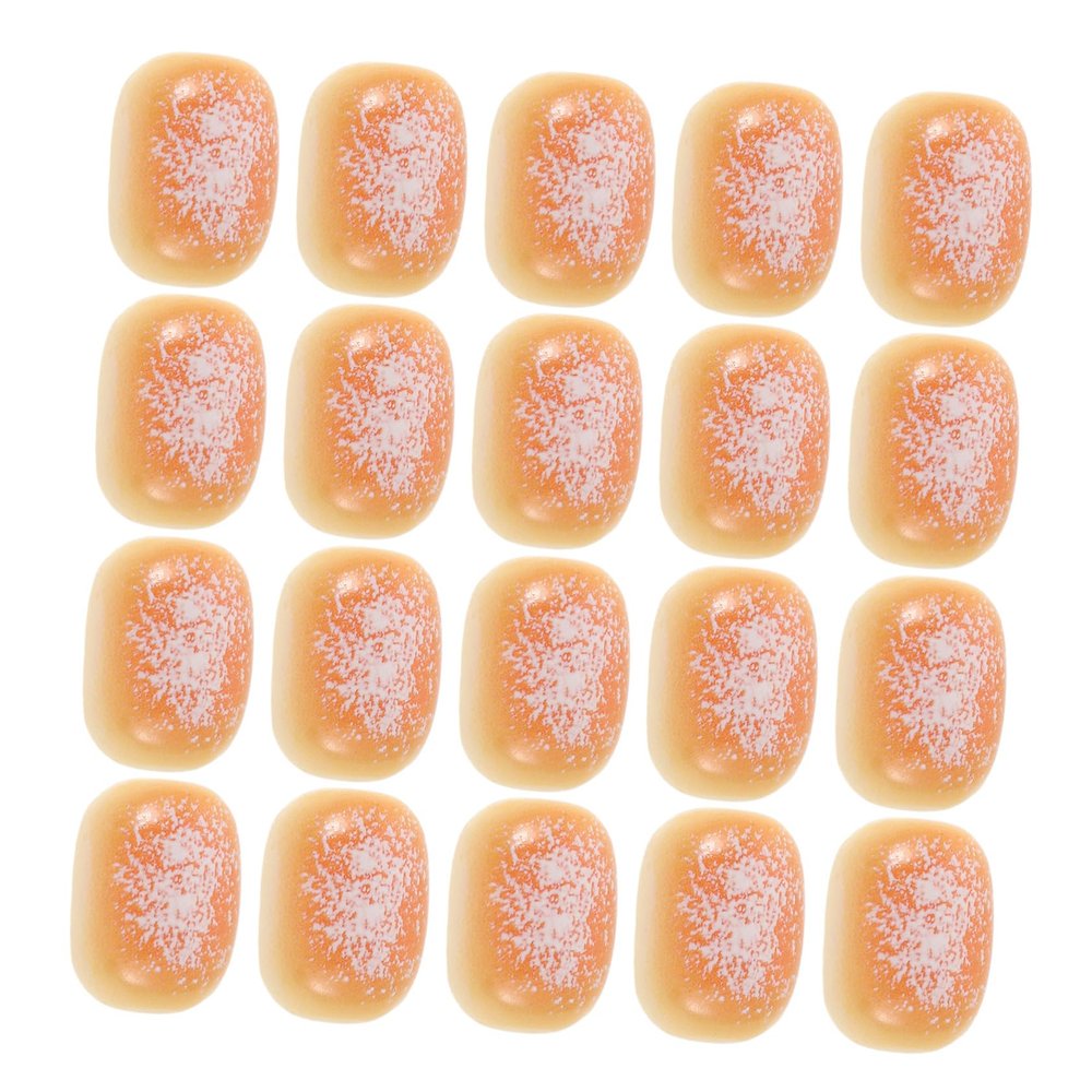 BESPORTBLE 50pcs Miniature Resin Bread Models for DIY Craft Accessories Artificial Mini Bread Decorations for Kitchen Display Simulation Dessert and Bakery Props Creative Tiny Food for