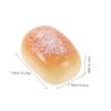 BESPORTBLE 50pcs Miniature Resin Bread Models for DIY Craft Accessories Artificial Mini Bread Decorations for Kitchen Display Simulation Dessert and Bakery Props Creative Tiny Food for view 2