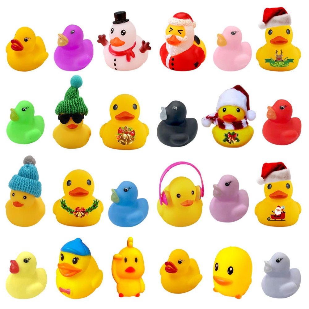 Rubber Duck Blind Box Arrival Calendar Yellow Duck Blind Box Countdown Christmas Gift Set