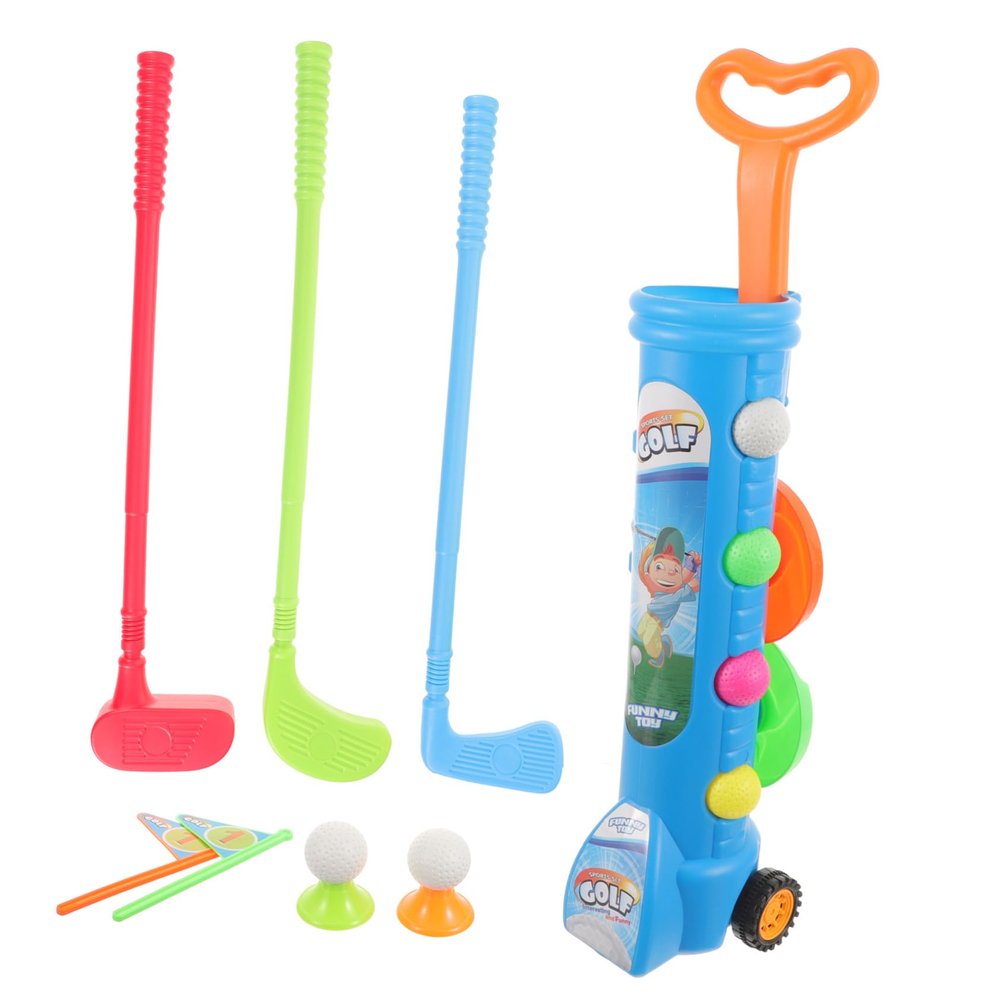 BESPORTBLE Mini Golf Set Lightweight Plastic Clubs Outdoor Garden for Boys Play Activity Physical Development and Patience