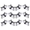 Abaodam 12pcs Felt Half Face Wolf Masks for Halloween Masquerade Celebration Creature Face Cover Lightweight Breathable Costume Accessories for Cosplay Festival view 1
