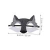 Abaodam 12pcs Felt Half Face Wolf Masks for Halloween Masquerade Celebration Creature Face Cover Lightweight Breathable Costume Accessories for Cosplay Festival view 2