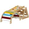 7 in 1 Kids Hiking Triangle Set with ramp and Arched Ladder view 2