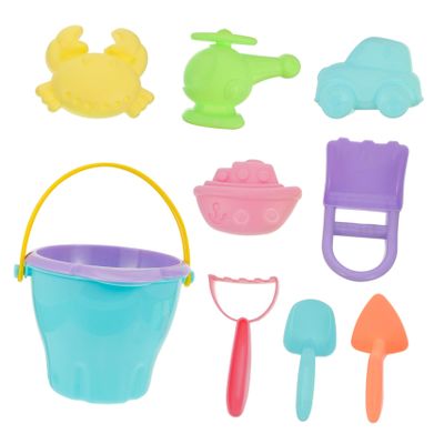 Vaguelly 10pcs Beach Set Outdoor Shovel Bucket Water for Cartoon Design Safe Play for Seaside Fun