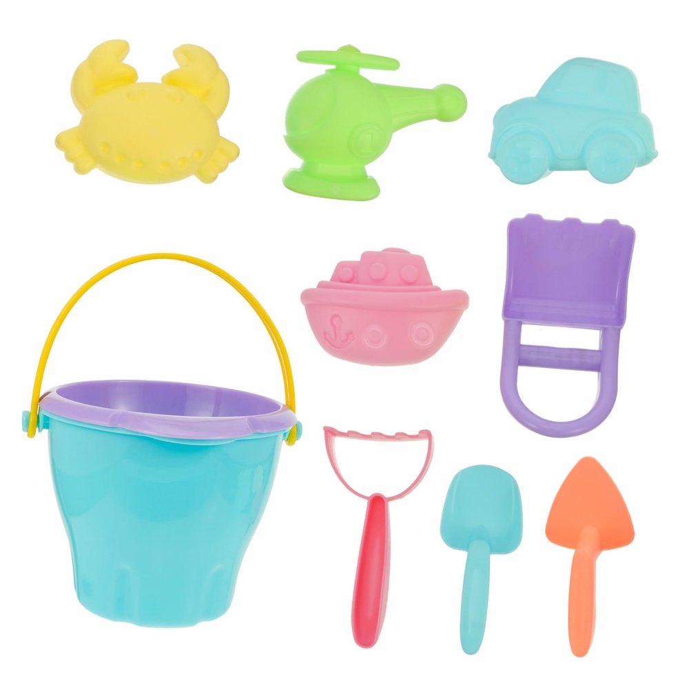 Vaguelly 10pcs Beach Set Outdoor Shovel Bucket Water for Cartoon Design Safe Play for Seaside Fun