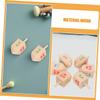 SUPVOX 10 Pcs Wooden Spinning Tops for Skill Development Childsafe Wood Gyro for Home and School Smooth Stable Spin Educational view 3