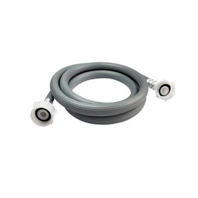 1pc Washing Machine inlet Pipe Kit, Explosion-proof fiber layer PVC material, suitable for six-thread interface(2M)
