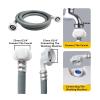 1pc Washing Machine inlet Pipe Kit, Explosion-proof fiber layer PVC material, suitable for six-thread interface(2M) view 3