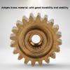 Brass Servo Gear 20T MOD 0.8, High Precision Spline Gear for Industrial Machinery, Robotics Automation Systems view 3