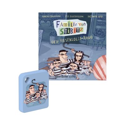 Galakto Audio Token: Family of Stibitz - The Giant Lolli Robbery, Audio Book for Children from 6 Years, Playing Time Approx. 46 Minutes