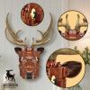 Lynda Moose Head Building Blocks Wall-Mounted Puzzle 3D Animal Decor DIY Art Brick Set Unique Present view 4