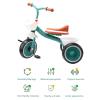 TOPINCN Kids Tricycle with Music and Light, Large Capacity Adjustable Seat Handlebar Trike Removable Basket Birthday Idea for Kids view 2