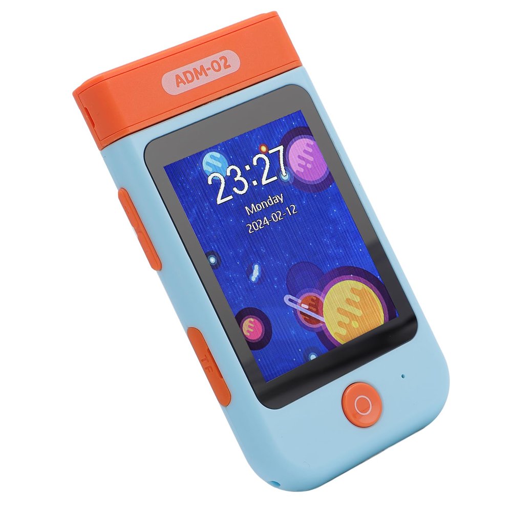 Oreilet Kids Smart Phone Toy, 2.8 Inch Touch Screen 1080P Flip Camera with Music Video Player for Toddlers Travel Entertainment (Cat Blue)