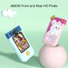 Oreilet Kids Smart Phone Toy, 2.8 Inch Touch Screen 1080P Flip Camera with Music Video Player for Toddlers Travel Entertainment (Rabbit Pink) view 2