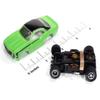 SC410-2G Auto World SC410 Xtraction 1969 Chevy Camaro Neon Green&Black HO Scale Slot Car view 3