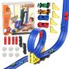 Kids Car Track,Cool Transporter Toys | Boys Race Track,for Boys Birthday Christmas Home Travel School Kindergarten view 1