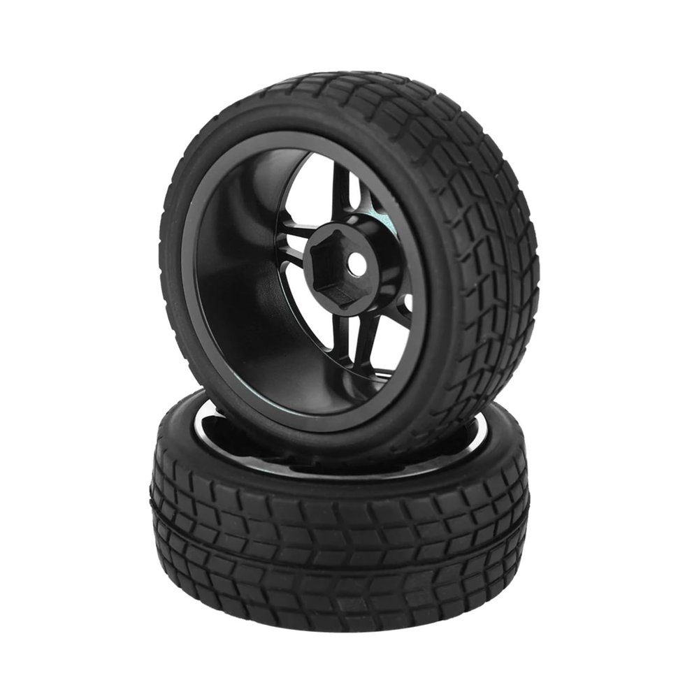 RC Car Tyre Tires For ZD 2pcs 1/10 Rubber Tire Wheel Tyre Rc Car Off-road For Racing Tracked Vehicles Parts Accessories And Upgrades Replacement And Repair