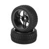 RC Car Tyre Tires For ZD 2pcs 1/10 Rubber Tire Wheel Tyre Rc Car Off-road For Racing Tracked Vehicles Parts Accessories And Upgrades Replacement And Repair view 1