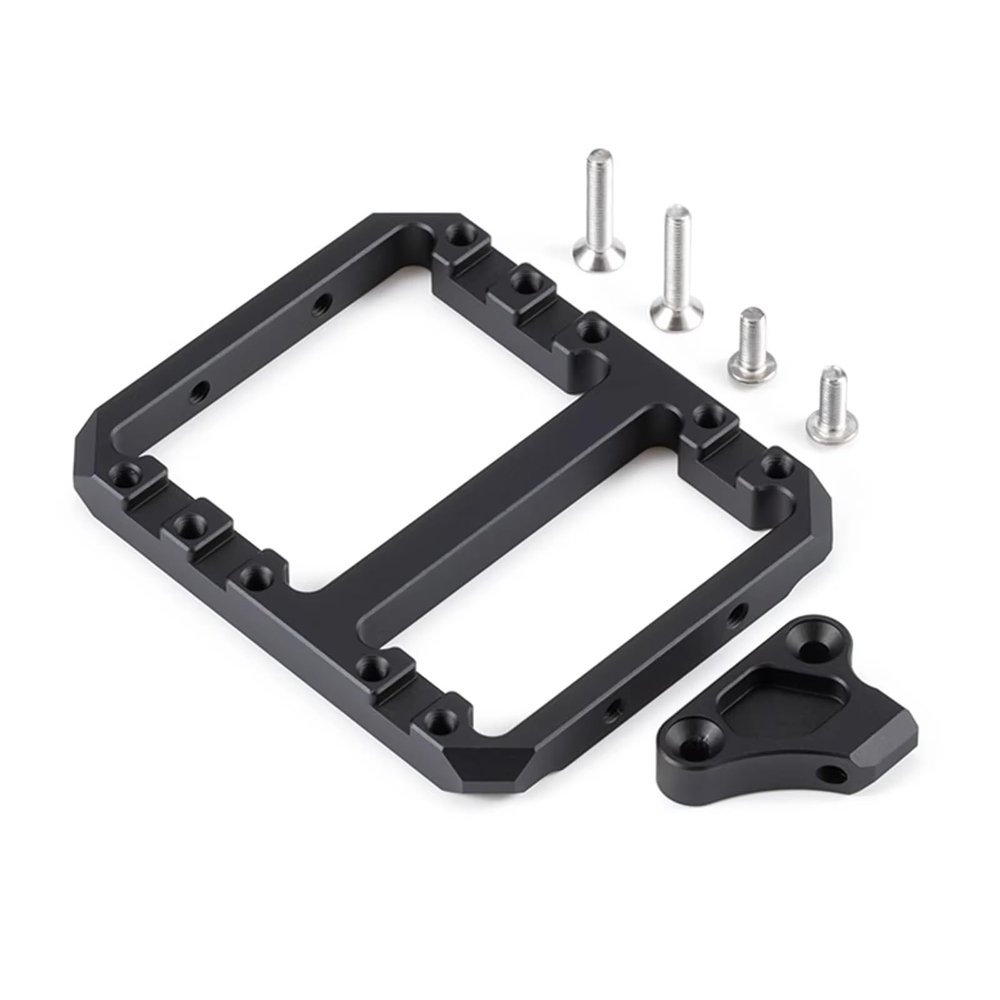 tctrbvv RC Chassis Frame Parts for SCX10 II 1/10 Carbon for LCG for Chassis Kit with Overdrive Gearbox RC Crawler Trail Truck(Servo Mount)
