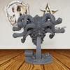 32mm Scale Fantasy Miniature Figurine for Dungeon Masters and RPG Gift, Unpainted Resin Monster with Treasure Base for TTRPG- Ideal for DND Miniatures & Tabletop RPG Game -Beholder(AS403) view 4